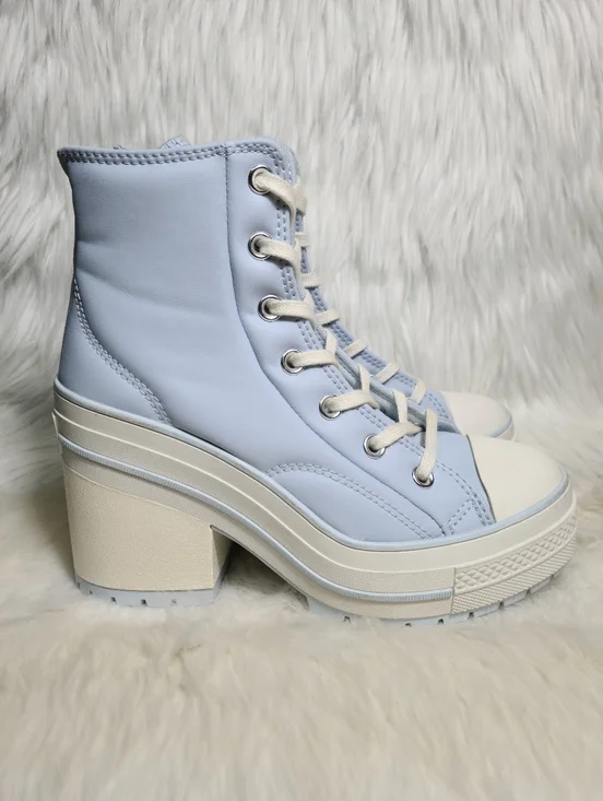 Converse Chuck Taylor All Star De Luxe Heel Blue Women 7 / Unisex 5 NEW - Picture 1 of 8